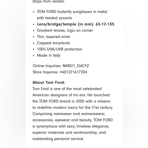 Tom Ford Collette Butterfly Sunglasses - Picture 10 of 10